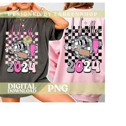 New Year 2024 Png, Hello 2024  New Year PNG, Trendy 2024 PNG, Christmas Shirt Design, Happy New Year Gift PNG, Trendy Pn