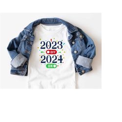 2023 Off 2024 On Svg, Happy New Year 2024 Svg, Hello 2024 Svg, Kids New Year Svg, New Year Shirt Svg, Trendy Png, Digita