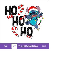 Ho ho ho Stitch png sublimation design download, Christmas Stitch png, Happy New Year png, Merry Christmas png, sublimat
