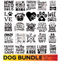 Dog Quotes svg bundle, Funny dog quotes svg,  Dog Treat svg, dog bandana quote svg, Dog Mom svg, Dog Lover svg, Cricut C