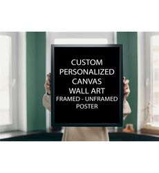 personalised photo canvas print, all sizes photo to