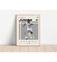 vinicius junior poster, real madrid, football print, football