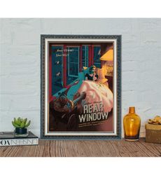 Rear Window Movie Poster, Rear Window Classic Vintage