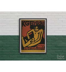 KG Brucke in Galerie Arnold exhibition, Retro Poster,