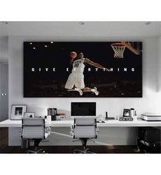 Kobe Bryant Motivational Poster Give Everything Modern Office