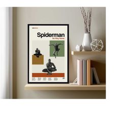 Spider Man No way Home Poster, Spiderman Poster, Marvel, Minimalist Art, Minimalist Movie Poster, Art Print, Wall Decor,