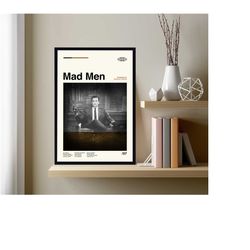Mad Men Poster, Mad Men Print, Matthew Weiner, Minimalist Art, Vintage Poster, Modern Art, Custom Poster, High Quality,