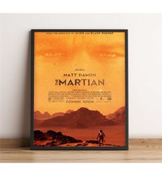 The Martian Poster, Matt Damon Wall Art, Jessica