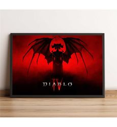 Diablo 4 Poster, Daughter of Hatred Wall Art,