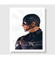 Marvel Captain America Poster Print, movie posters, wall