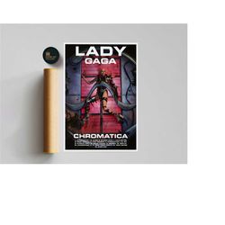 Lady Gaga - Chromatica Album Poster / Room Decor / Music Decor / Music Gifts / Lady Gaga Art