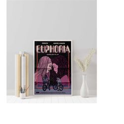 Euphoria Poster - Tv Show- Tv Series Poster - Vintage Retro Art Print - Minimalist Poster - Wall Art Print - Custom Post