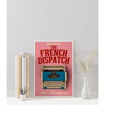 The French Dispatch Poster - Wes Anderson - Minimalist Movie Poster - Vintage Retro Art Print - Custom Poster - Wall Art