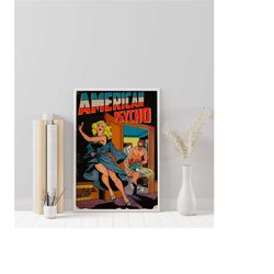 American Psycho Poster - Mary Harron - Vintage Retro Art Print - Wall Art Print - Minimalist Movie Poster - Custom Poste
