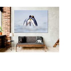 A Couple of King Penguins Canvas Print - A Couple of King Penguins Art Prints - A Couple of King Penguins Wall Art