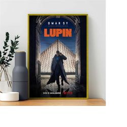 Lupin | TV Series Poster | Minimalist Movie Poster | Vintage Retro Home Decor | Custom Poster | Wall Art Print |