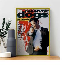 Reservoir Dogs Movie Poster Digital Download | Minimalist Movie Poster | Wall Art Print | Printable Wall Art Print | Mov