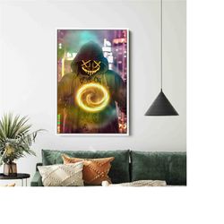 Game Poster, Online Game Paintings, Game Character Canvas, Game and Black Canvas, Room Decor Trend Now Wall Decor