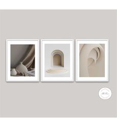 Boho print set of 3 minimalist art work