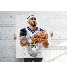 gary payton ii poster, canvas wrap, basketball framed