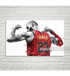 James Cleveland (v2) Poster, Canvas, Basketball print, Sports