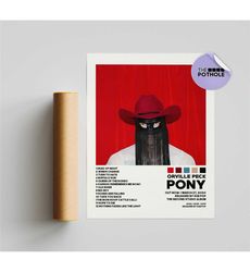 Orville Peck Posters / Pony Poster, Tracklist Album