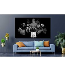 Tupac Shakur 2pac Music Poster,Canvas Print,Framed Option Room