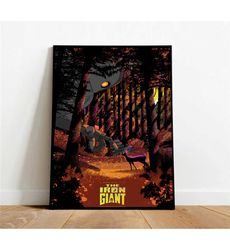 The Iron Giant Poster, Canvas Wall Art, Rolled