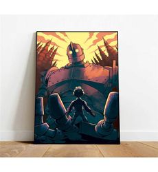 The Iron Giant Poster, Canvas Wall Art, Rolled