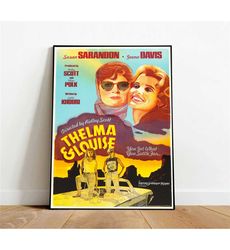 Thelma and Louise Poster, Canvas Wall Art, Rolled