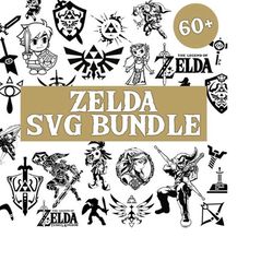 Zelda Svg Bundle, Legend Of Zelda Svg, Cricut Cut Files, Zelda Logo Svg, Layered Svg Files, Breath Of The Wild