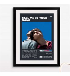 Call Me By Your Name Retro Vintage Poster