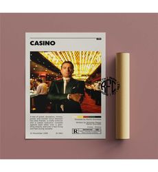 Casino Retro Vintage Poster | Minimalist Movie Poster