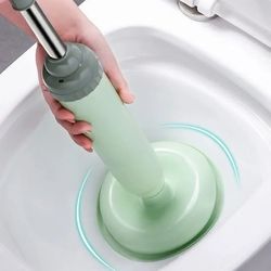 Toilet Plunger High Pressure Pump Anti Clogging Drain Cleaners Pipe