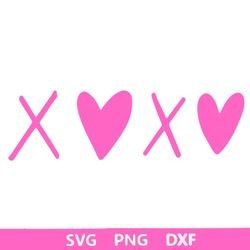 Valentine's Day  xoxo  Hugs & Kisses  Heart  SVG JPG PNG Clipart Graphic Sublimation Digital Download
