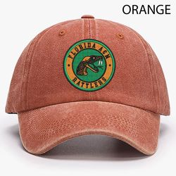 Florida AM Rattlers NCAA Embroidered Distressed Hat, NCAA Florida AM Rattlers Embroidered Hat, Baseball Cap
