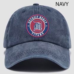 Detroit Mercy Titans NCAA Embroidered Distressed Hat, NCAA Detroit Mercy Titans Logo Embroidered Hat, Baseball Cap