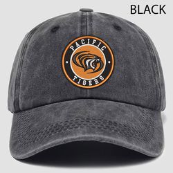 Pacific Tigers NCAA Embroidered Distressed Hat, NCAA Pacific Tigers Logo Embroidered Hat, Baseball Cap