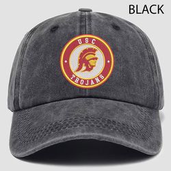 USC Trojans NCAA Embroidered Distressed Hat, NCAA USC Trojans Logo Embroidered Hat, Baseball Cap