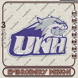 NCAA New Hampshire Wildcats Emb Files, NCAA New Hampshire Logo Embroidery Design, NCAA Team Machine Embroidery Files