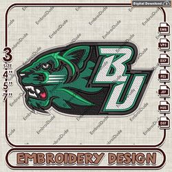 Binghamton Bearcats Mascot Emb Files, NCAA Binghamton Bearcat Logo Embroidery Design, NCAA Team Machine Embroidery Files