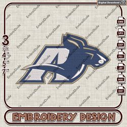 NCAA Akron Zips Logo Emb Files, Akron Zips Embroidery Design, NCAA Team Machine Embroidery Files, Digital Download