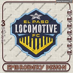 El Paso Locomotive Embroidery design, USLC Logo Embroidery Files, USLC El Paso Locomotive, Machine Embroidery Pattern