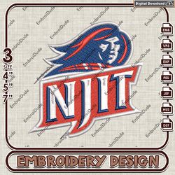 NJIT Highlanders NCAA Logo Emb Files, NJIT Highlanders Embroidery Design, NCAA Team Machine Embroidery Files