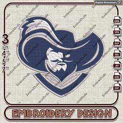 Mascot Xavier Musketeers Logo Emb Files, NCAA Xavier Musketeers Embroidery Design, NCAA Team Machine Embroidery Files