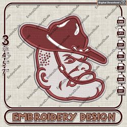 NCAA MascotTexas AM Aggies Logo Emb Files, Texas AM Aggies Embroidery Design, NCAA Team 3 sizes Machine Embroidery Files