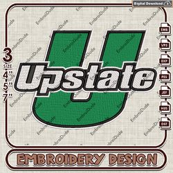 NCAA South Carolina Upstate Spartans Writing Logo Emb Files, NCAA Emb Design, NCAA Team 3 sizes Machine Embroidery Files