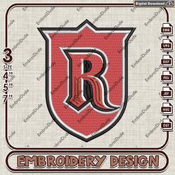 Ncaa Rutgers Scarlet, Machine Embroidery Files, Rutgers Scarlet Knights Logo Embroidery Designs, NCAA Embroidery Files