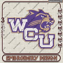 Western Carolina Catamounts, Machine Embroidery Files, WCU Catamounts Logo Embroidery Designs, NCAA Embroidery Files
