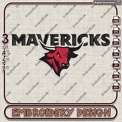 Omaha Mavericks, Embroidery Files, Omaha Mavericks Logo Embroidery Designs, NCAA Machine Embroidery Files